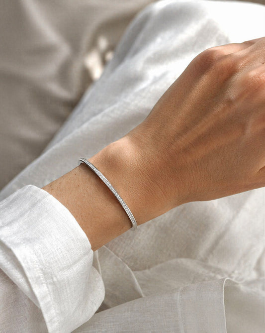 Lilly - Bangle Armbånd - Sølv