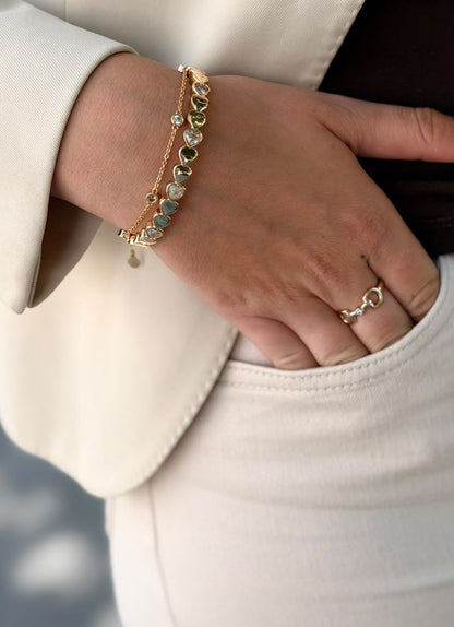 Josefine - Heart Bangle Bracelet