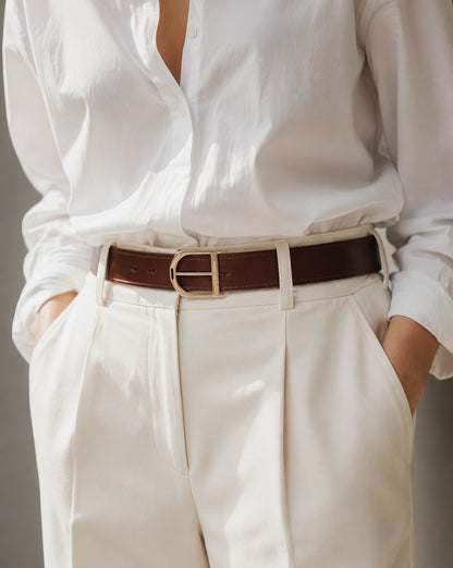 Classic - Skinnbelte - Havana Brown