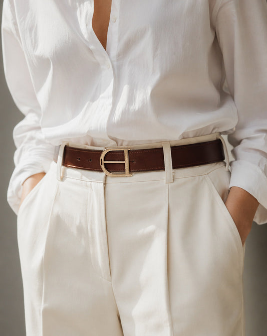 Classic - Skinnbelte - Havana Brown
