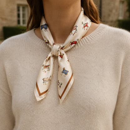 Scarf No. 01 – Ecru 65x65