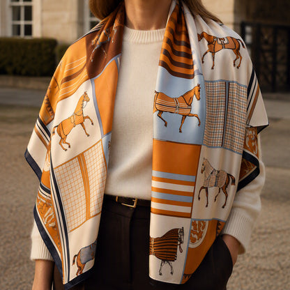 Scarf No. 05 - Equestrian 85x85