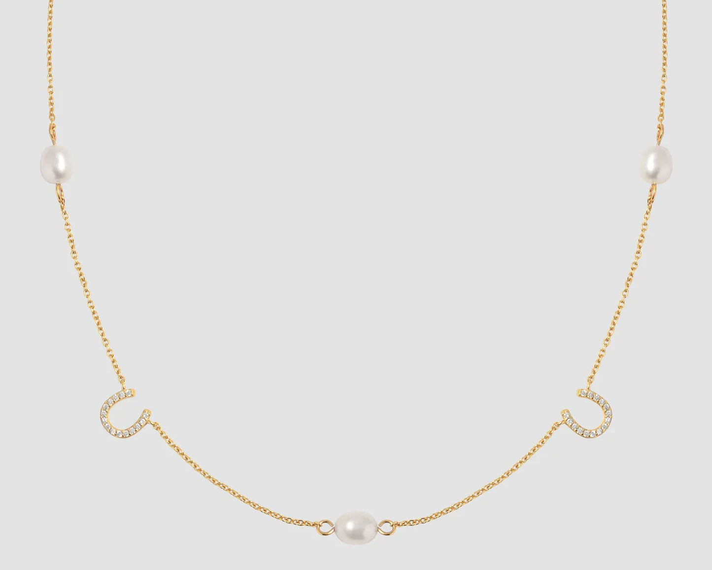 Lilly – Horseshoe perlehalskjede