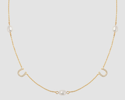 Lilly – Horseshoe perlehalskjede