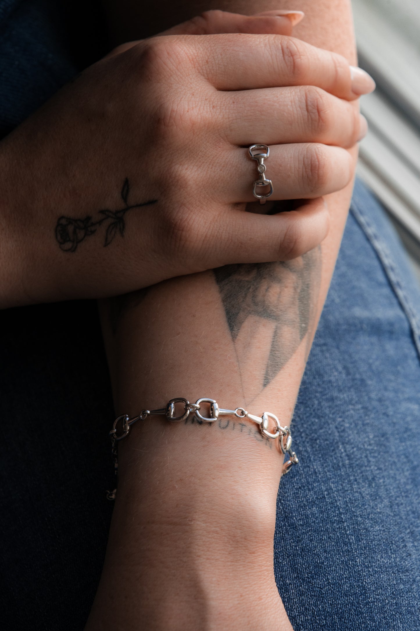 Isabelle - Horsebit Ring - Sølv