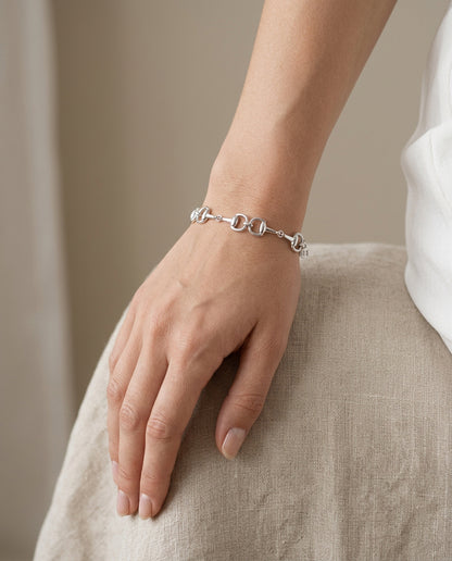 Isabelle - Horsebits Armbånd - Sølv