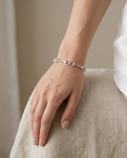 Isabelle - Horsebits Armbånd - Sølv