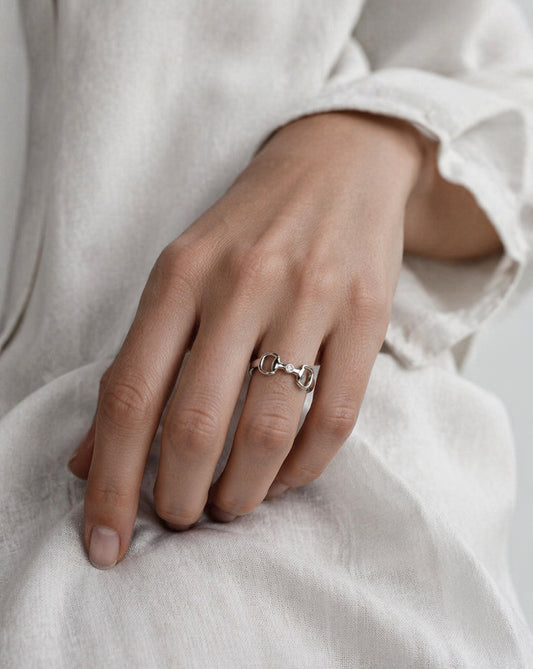 Isabelle - Horsebit Ring - Sølv