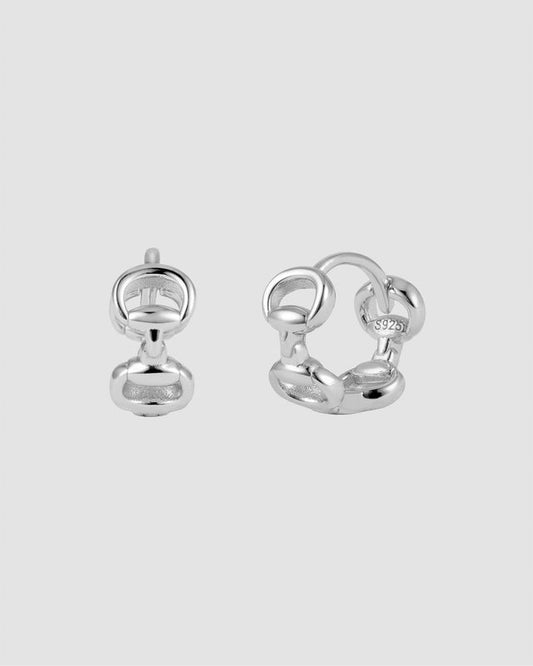 Isabelle - Horsebits Hoops - Sølv