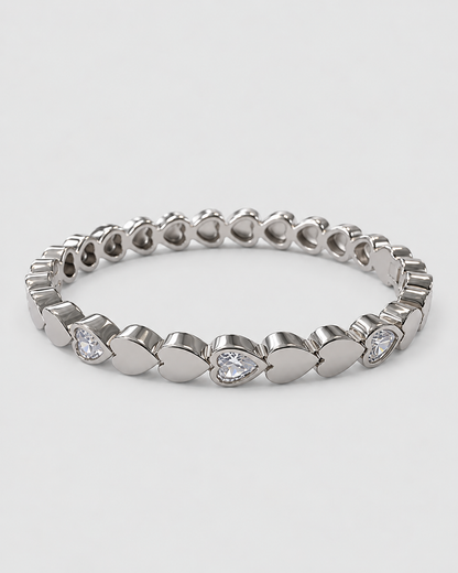 Josefine - Heart Bangle Bracelet