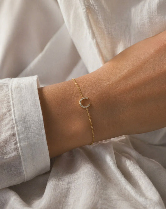 Lilly – Horseshoe armbånd - Gull