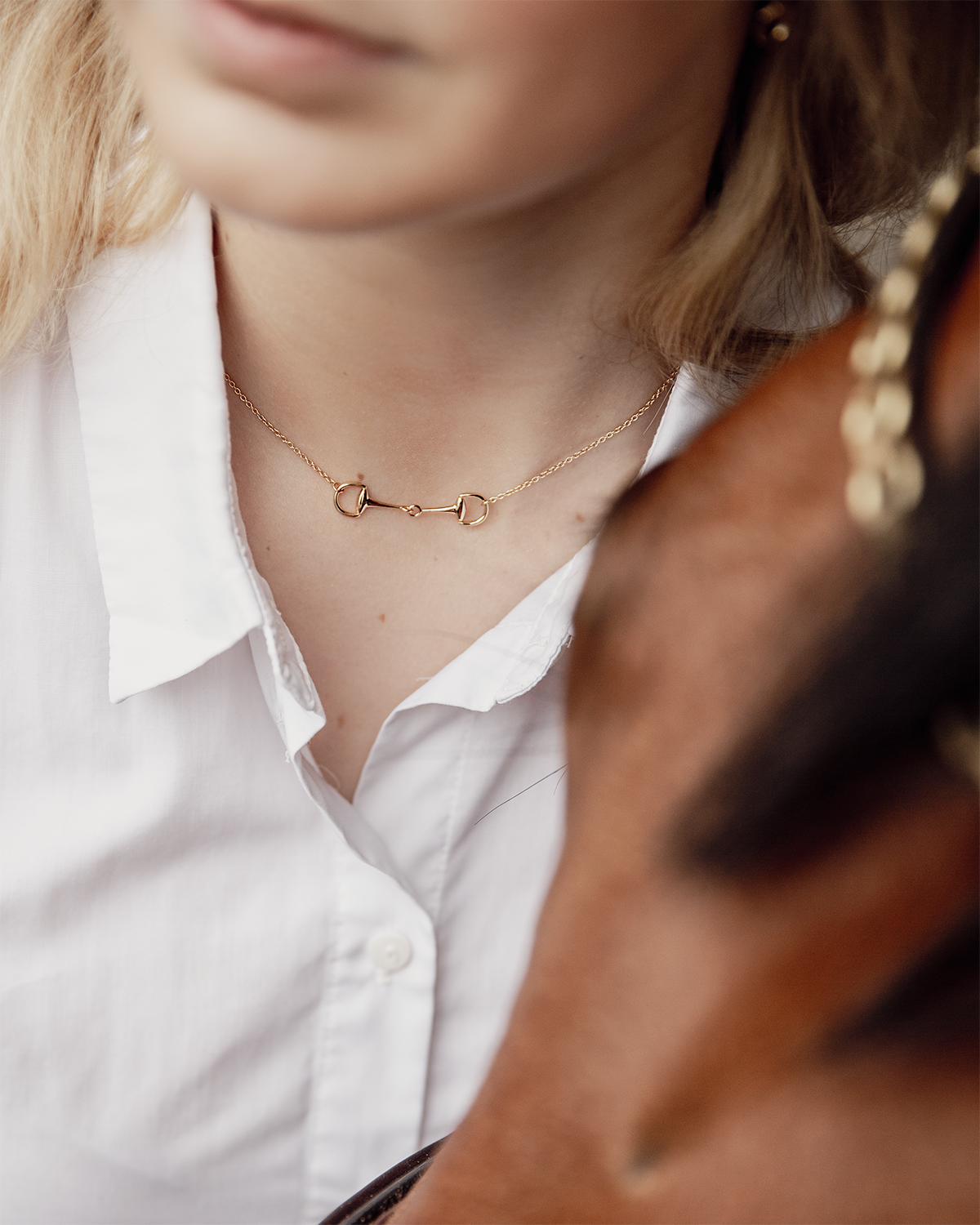 Isabelle – Horsebit Halskjede - Gull
