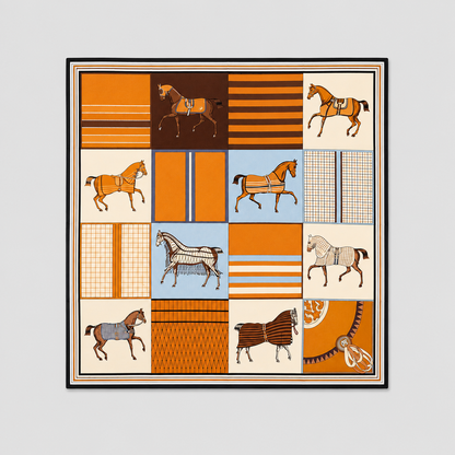 Scarf No. 05 - Equestrian 85x85