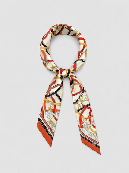 Twilly Scarf No. 03 - Rodeo Tawny & Mustard