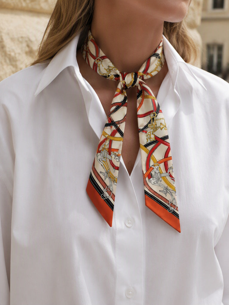 Twilly Scarf No. 03 - Rodeo Tawny & Mustard