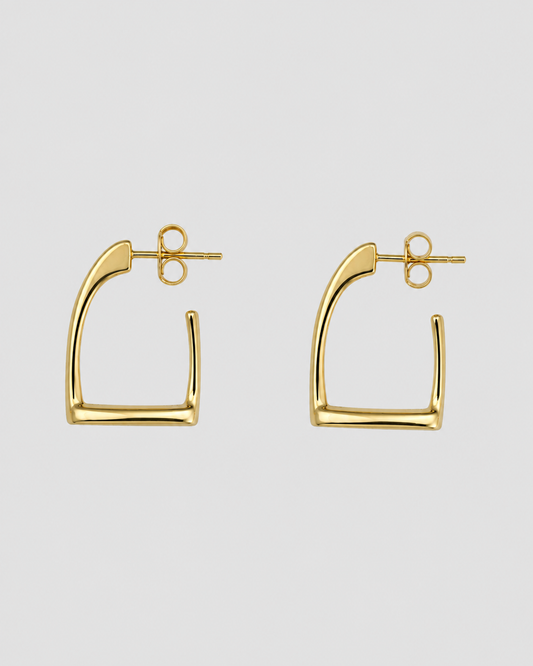 Johanne - Large Stirrup Earrings